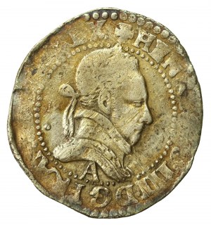 Henry III of Valois, 1/4 franc, Paris. Rare denomination (595)