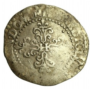 Henryk III Walezy, 1/4 franka, Paryż. Rzadki nominał (595)