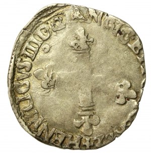 Henry III of Valois, 1/8 ecu, 1581, Rennes (596)