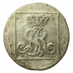 Stanislaw August Poniatowski, silver penny (quarter gold) 1767 F.S, Warsaw (599)