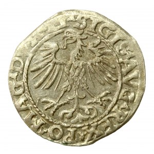 Zygmunt II August, Półgrosz 1553, Wilno - LI/LITVA. Rzadki i ładny (646)