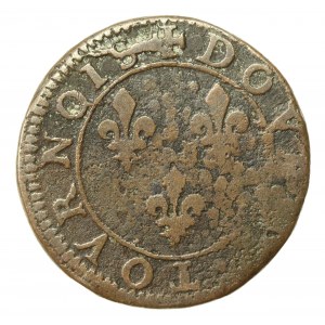 Henryk III Walezy, double tournois, bez daty, Paryż (647)