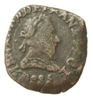Henry III of Valois, double tournois 1588 (648)