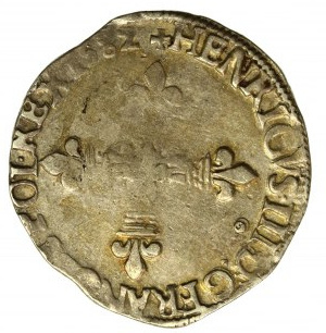 Henry III of Valois, 1/4 ecu 1582, Rennes (655)