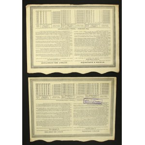 Pożyczka Konwersyjna m. st. Warszawy - obligacja. Zestaw 2 szt. (615)