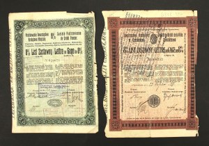 Piotrków and Częstochowa, a set of pledge letters. Total of 2 pcs. (616)