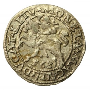 Sigismund II Augustus, Half-penny 1563, Vilnius - 20 Pogon, Axe, M D LI/LITV (714)