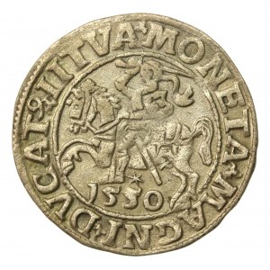 Sigismund II Augustus, Half-penny 1550, Vilnius - L/LITVA. Rare (722)