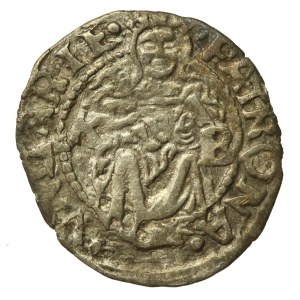 Węgry, Ferdynand II, denar 1548, Krzemnica (750)