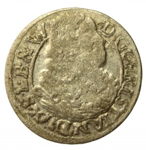 Silesia, Duchy of Legnicko-Brzesko-Wołowski, Krystian Wołowski, 3 Krajcary 1669 CB, Brzeg (761)