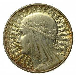 II RP, 10 zloty 1933, Warsaw, Head of a Woman (801)