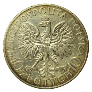 II RP, 10 złotych 1933, Warszawa, Głowa Kobiety (801)