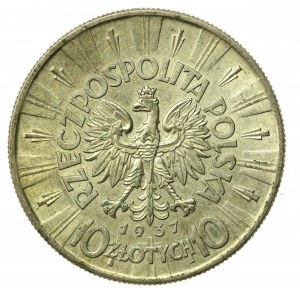 Second Republic, 10 gold 1937 Pilsudski (802)