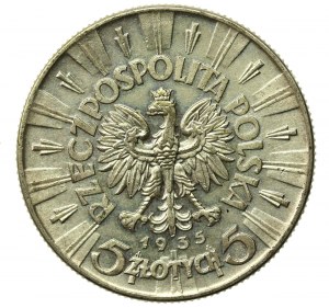 Second Republic, 5 gold 1935 Pilsudski (807)