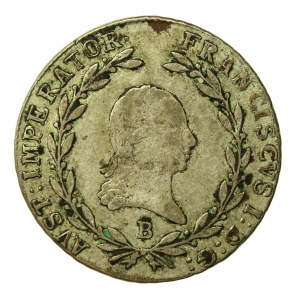 Austria, Franciszek II, 20 krajcarów 1811 B, Krzemnica (808)