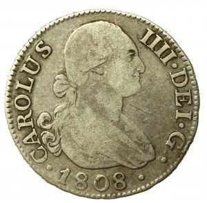 Spain, Charles IV, 2 reals 1808 (810)