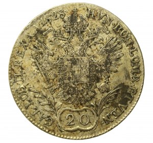 Austria, Francis II, 20 krajcars 1828 (813)