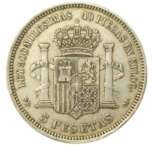 Spain, Amadeus I, 5 pesetas 1871 (816)
