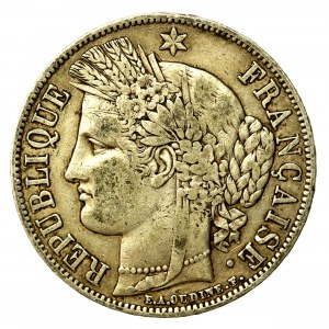 Francja, II Republika, 5 franków 1851, Paryż (818)