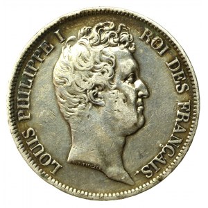 Francja, Ludwik Filip I, 5 franków 1831, Rouen (819)