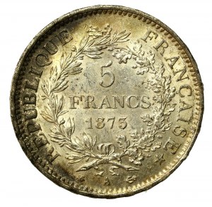France, Third Republic, 5 francs 1873, Paris (827)
