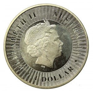 Australia, Elżbieta II, 1 dolar 2017 - Kangur, 1 uncja Ag 999 (837)
