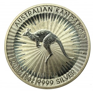 Australia, Elizabeth II, $1 2017 - Kangaroo, 1 oz Ag 999 (838)