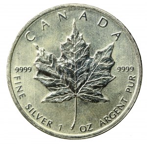 Canada, Elizabeth II, $5 2010 - Maple leaf, 1 oz Ag 999 (840)