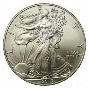 USA, 1 dollar 2010 - American Eagle, 1 ounce Ag 999 (843)