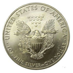 USA, 1 dolar 2010 - Orzeł Amerykański, 1 uncja Ag 999 (843)