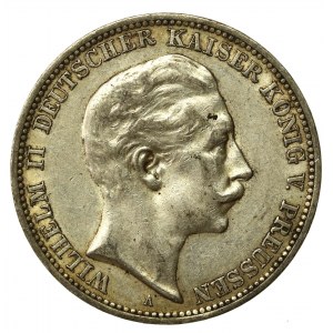 Niemcy, Prusy, Wilhelm II, 3 marki 1910 (854)