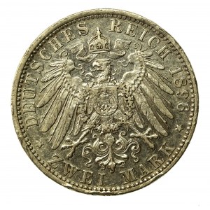 Niemcy, Bawaria, Otto I, 2 marki 1896 (860)