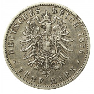 Niemcy, Prusy, Wilhelm, 5 marek 1876, Hanower (863)