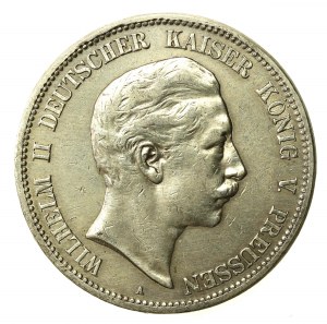 Germany, Prussia, Wilhelm II, 5 marks 1900 (865)
