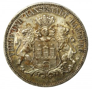 Germany, Hamburg, 5 marks 1913 (867)