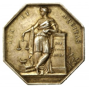 Francja, medal pamiątkowy, AN XI (1803). Srebro (873)