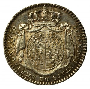 France, 1770 commemorative medal from the reign of Louis XV (877)