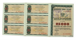 PKO 5-Year Deposit Savings Bond, PLN 25,000, 1980 (882)