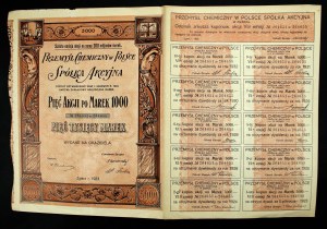 Chemical Industry in Poland, Em.6, 5x 1,000 mk 1923 (891)