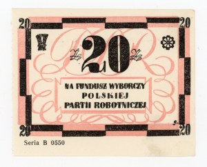 Cegelection Fund of the Polish Workers' Party, 20 zloty 1946 (301)