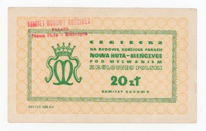 Brick for the construction of the Nowa Huta-Bienczyce parish church, 20 zloty 1957 (309)