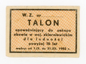 Talon for shoes, Skierniewice province, September-December 1982 (317)