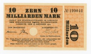 Legnica/Liegnitz, Magistrat 10 billion marks 1923 (405)
