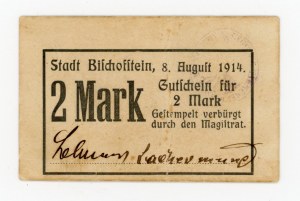 Bisztynek/Bischofstein, 2 marks 1914 (406)