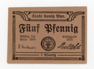 Chojnice/Konitz, 5 fenig 1918 (409)