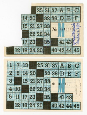 Male supply card, Szczecin province. Set of 2 pcs. (414)