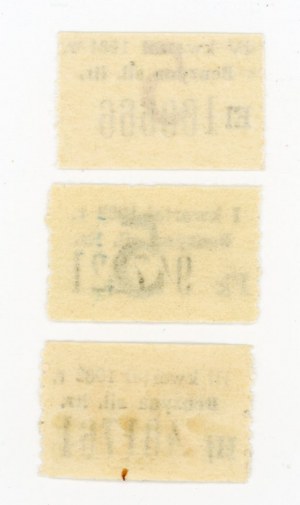 Gasoline vouchers 1981-1983. set of 3 pcs. (415)