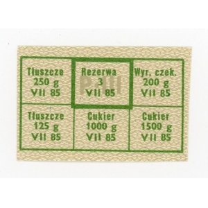 Karta zaopatrzeniowa, lipiec 1985 - P-III (420)