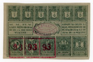 Warsaw, bread food card 1918 - 75 (426)