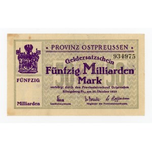 Rosja, Kaliningrad/Königsberg, 50 miliardów marek 1923 (432)